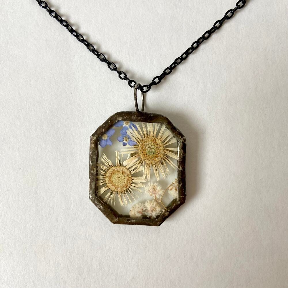 Pressed Flower Necklace